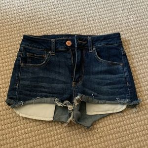 American eagle high rise super stretch shorties